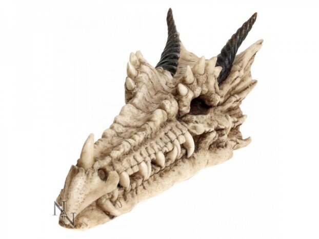 Suport betisoare tamaie craniu dragon Draco 24 cm